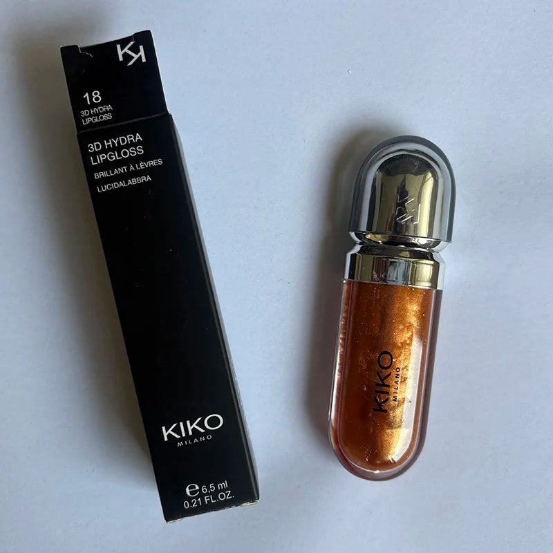 Kiko 3D Liquid Lip Glaze Transparent Lip Gloss Mirror Lipstick Nourishing Glossy Full Lips Not Fading Milk Tea Bean Paste Makeup
