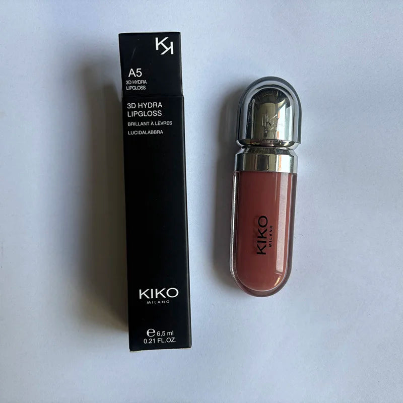 Kiko 3D Liquid Lip Glaze Transparent Lip Gloss Mirror Lipstick Nourishing Glossy Full Lips Not Fading Milk Tea Bean Paste Makeup