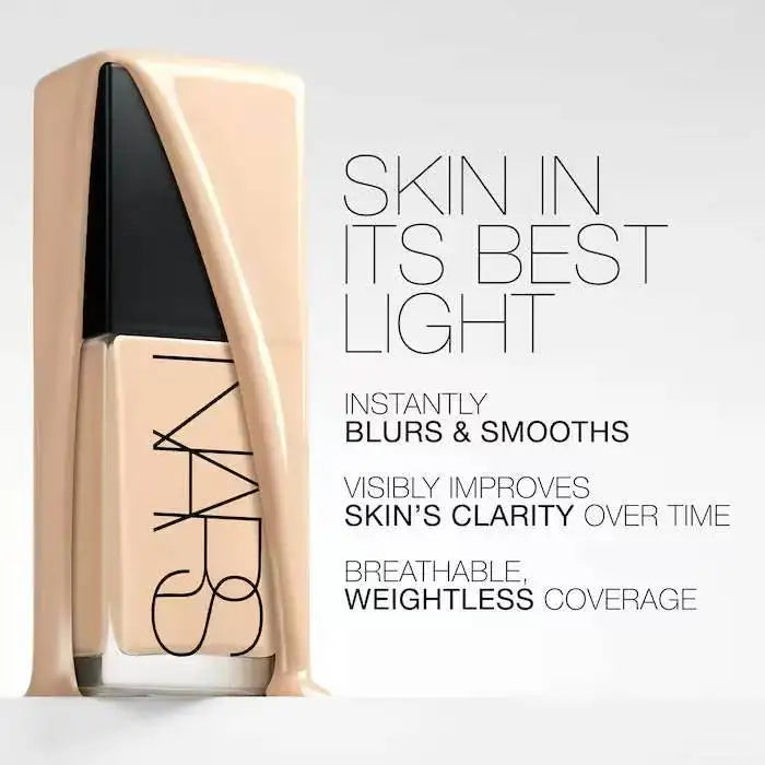 NARS Square Bottle Foundation Make-up Smooth Oil Control Light Reflecting Skin Improving Medium Coverage Liquid Foundation