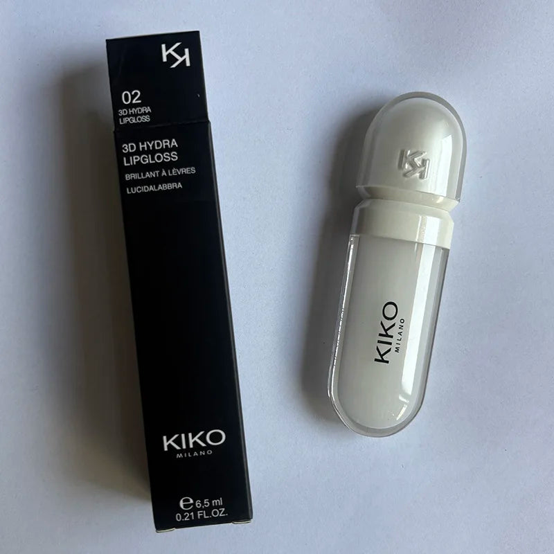 Kiko 3D Liquid Lip Glaze Transparent Lip Gloss Mirror Lipstick Nourishing Glossy Full Lips Not Fading Milk Tea Bean Paste Makeup