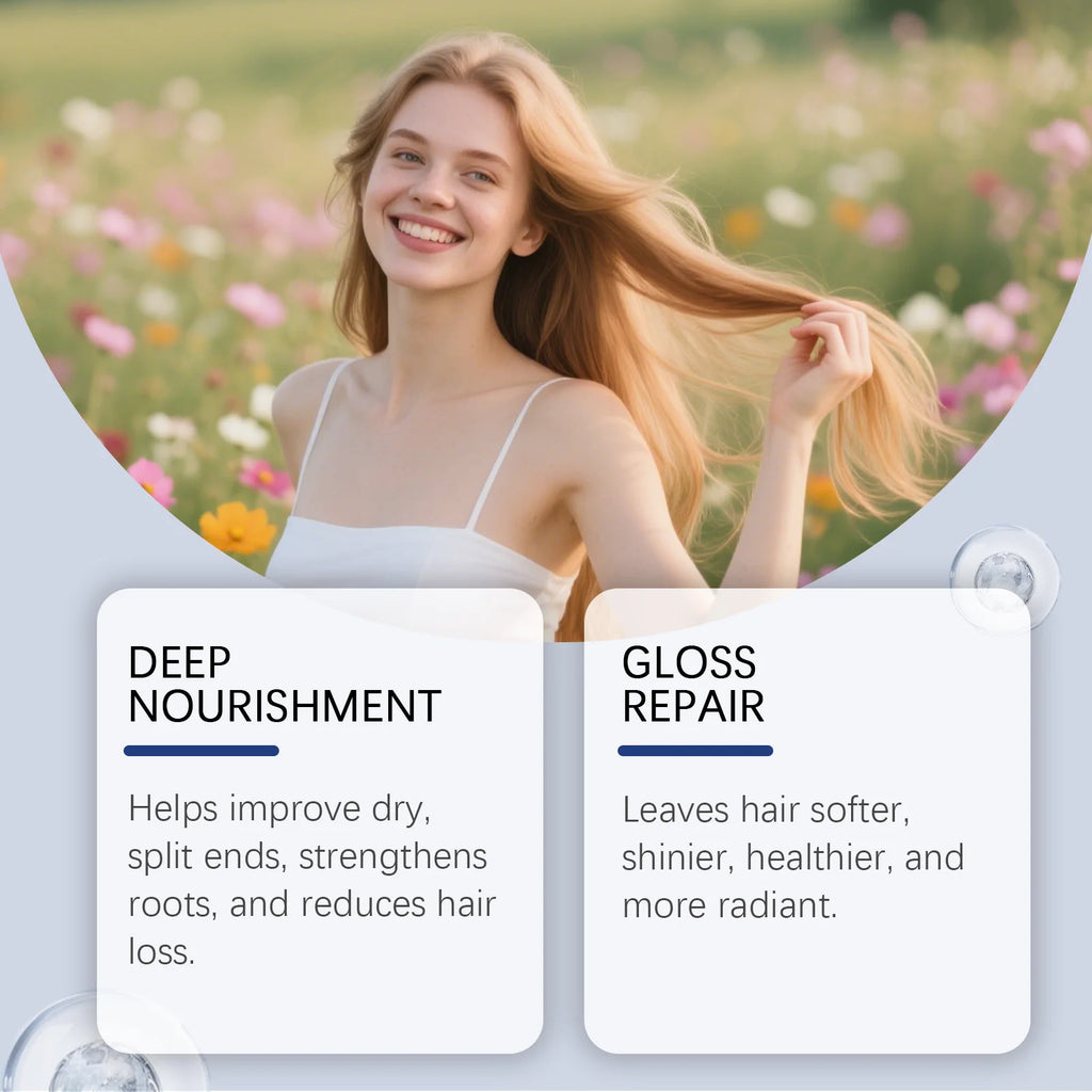 60ml GHK Cu Copper Peptide Hair Serum Spray Hair Deep Nourishment  Fast Absorbing Moisturizing Strengthen Roots Non Greasy