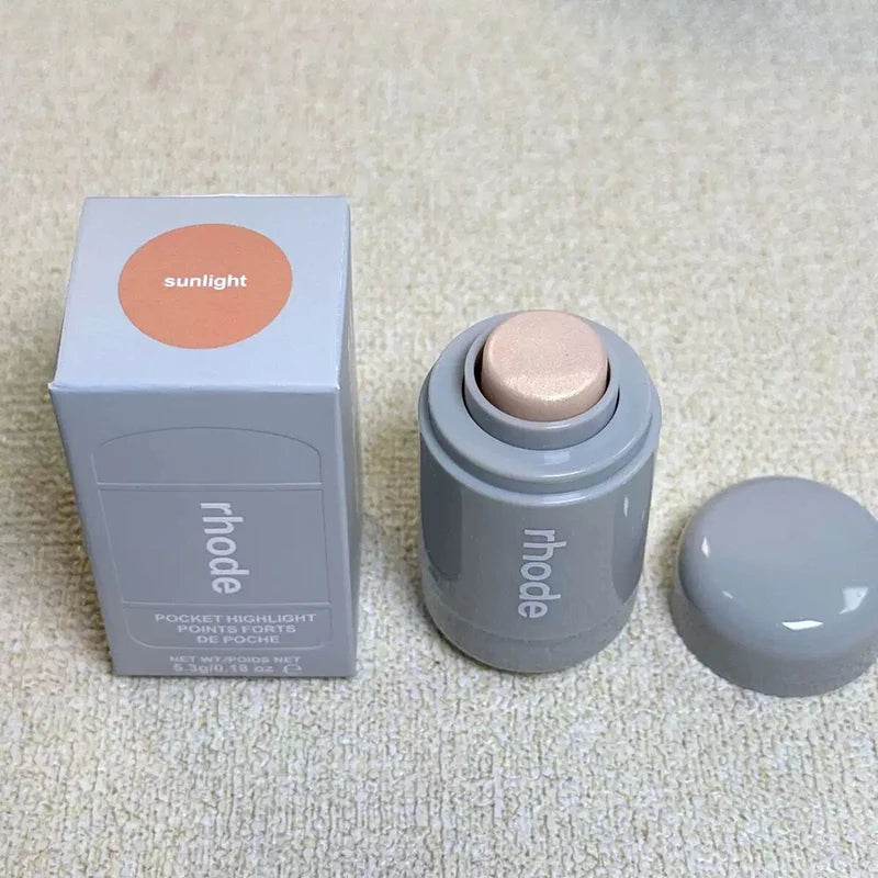 RHODE Cheek Blush Cream Blusher Stick Lip Gloss Phone Case For iPhone 15 16 17 Ribbon SALTY TAN Raspberry Espresso Lipstick INS