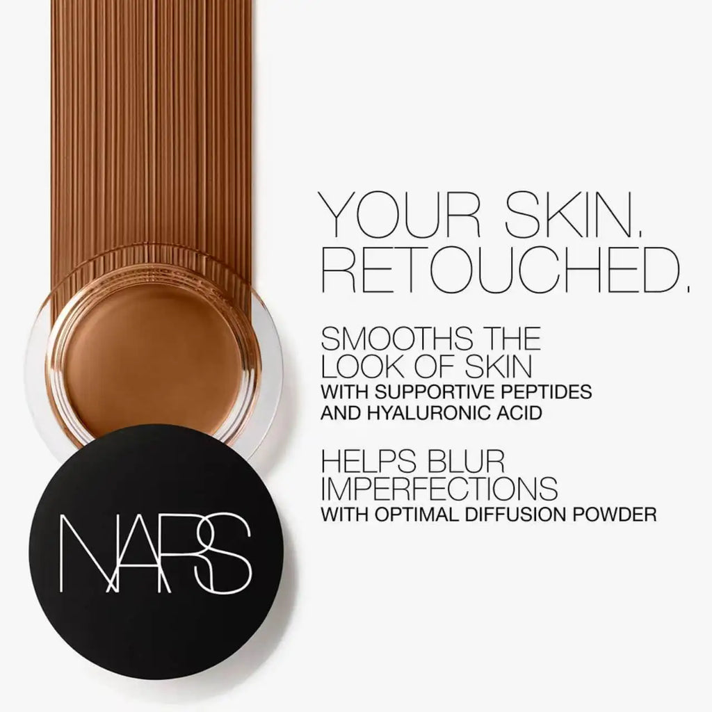 NARS Soft Matte Complete Full Coverage Longwear Concealer with Hyaluronic Acid, Full Coverage Blemishes Dark Circles and Pores