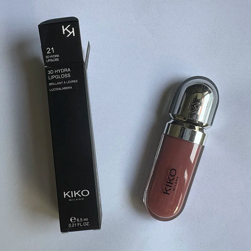 Kiko 3D Liquid Lip Glaze Transparent Lip Gloss Mirror Lipstick Nourishing Glossy Full Lips Not Fading Milk Tea Bean Paste Makeup