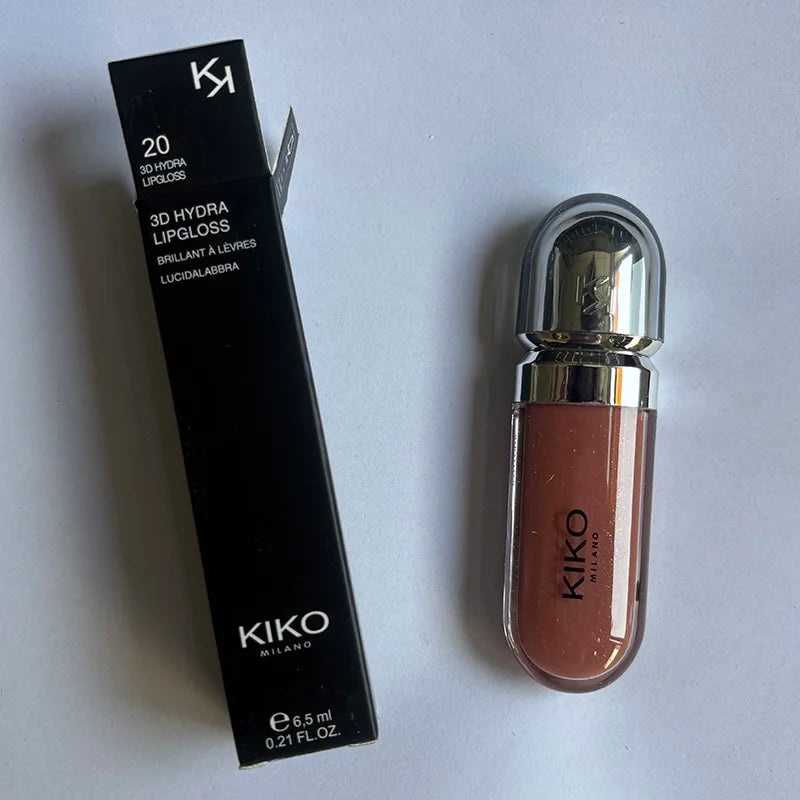 Kiko 3D Liquid Lip Glaze Transparent Lip Gloss Mirror Lipstick Nourishing Glossy Full Lips Not Fading Milk Tea Bean Paste Makeup