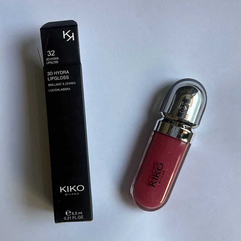 Kiko 3D Liquid Lip Glaze Transparent Lip Gloss Mirror Lipstick Nourishing Glossy Full Lips Not Fading Milk Tea Bean Paste Makeup
