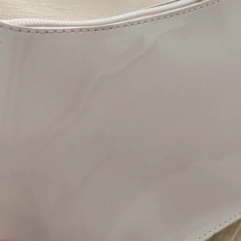 Any Women's Retro PU Leather Bag – Casual Solid-Color Shoulder/Underarm Bag
