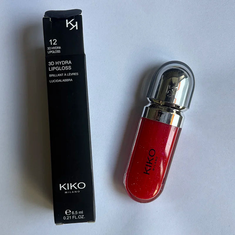 Kiko 3D Liquid Lip Glaze Transparent Lip Gloss Mirror Lipstick Nourishing Glossy Full Lips Not Fading Milk Tea Bean Paste Makeup