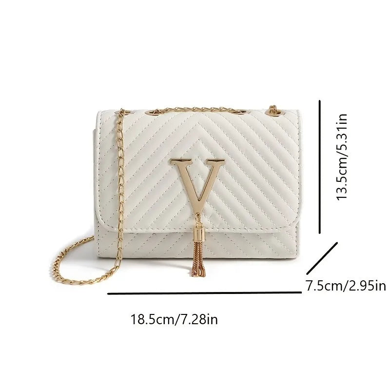 Women's Sequin-Embroidered Bag with Tassel – Luxury Shoulder or Party Bag (Clutch Style)