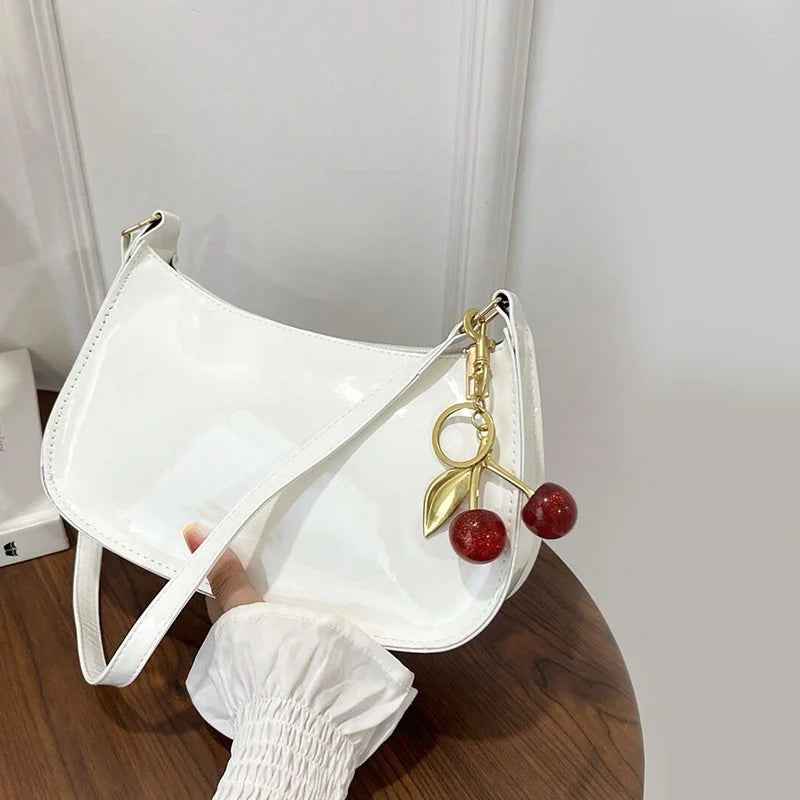 Any Women's Retro PU Leather Bag – Casual Solid-Color Shoulder/Underarm Bag