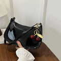 Any Women's Retro PU Leather Bag – Casual Solid-Color Shoulder/Underarm Bag