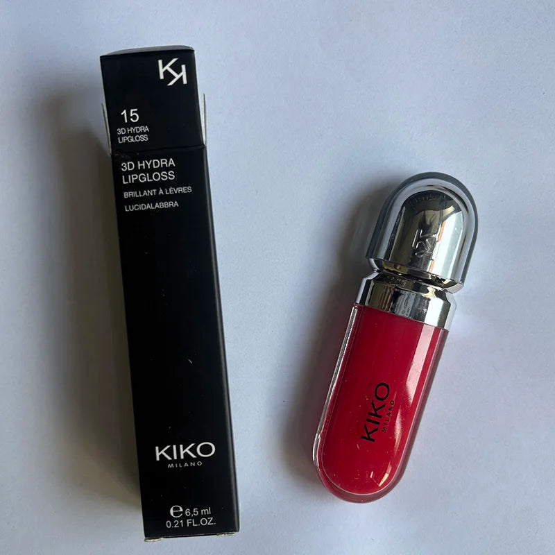 Kiko 3D Liquid Lip Glaze Transparent Lip Gloss Mirror Lipstick Nourishing Glossy Full Lips Not Fading Milk Tea Bean Paste Makeup